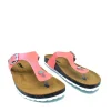 Pretty Metallic Coral Thong Sandal