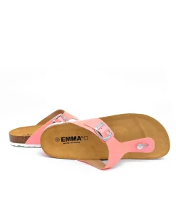 Pretty Metallic Coral Thong Sandal
