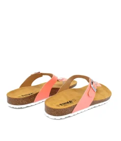 Pretty Metallic Coral Thong Sandal