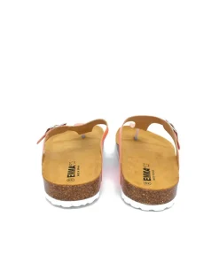 Pretty Metallic Coral Thong Sandal