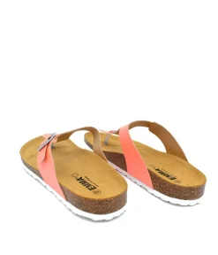 Pretty Metallic Coral Thong Sandal