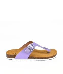 Pretty Metallic Purple Thong Sandal