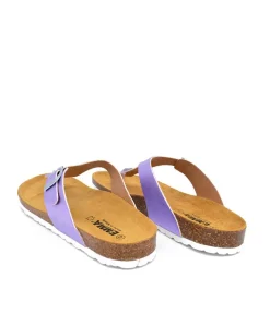 Pretty Metallic Purple Thong Sandal