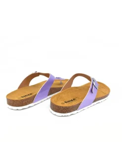 Pretty Metallic Purple Thong Sandal