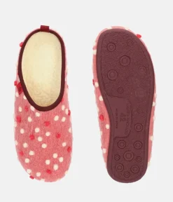 Pretty Pink Dotty Slippers
