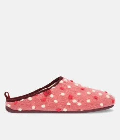 Pretty Pink Dotty Slippers
