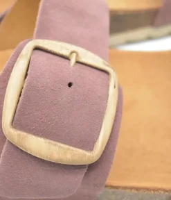 Pretty Plush Malva Twin Strap Sandals