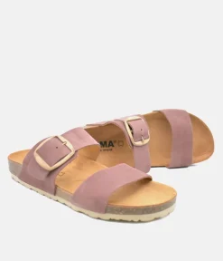 Pretty Plush Malva Twin Strap Sandals