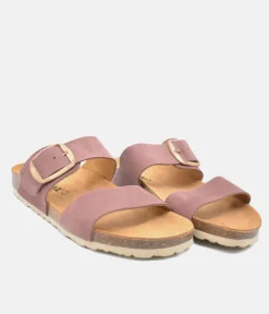 Pretty Plush Malva Twin Strap Sandals