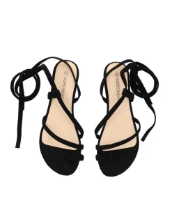 Pretty Strappy Black Sandals