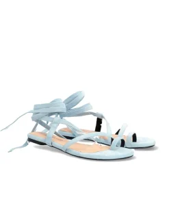 Pretty Strappy Celeste Blue Sandals