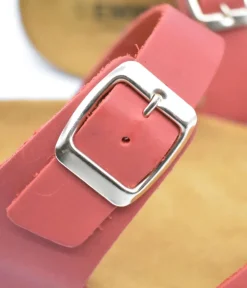 Pretty Strappy Red/Orange Toe Post Sandals