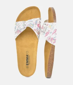 Pretty White Colour Pop Vegan Leather Slides