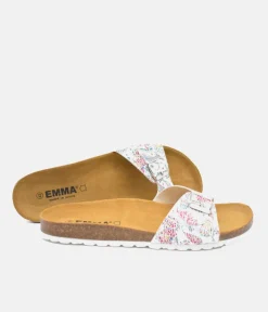 Pretty White Colour Pop Vegan Leather Slides