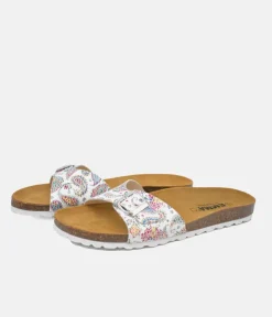 Pretty White Colour Pop Vegan Leather Slides