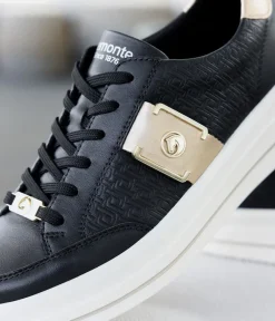 Reliable & Stunning Remonte Black/ Gold Trainers