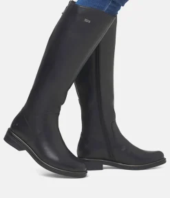 Remonte Beautiful Black Leather Long Boots