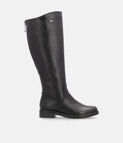 Remonte Beautiful Black Leather Long Boots