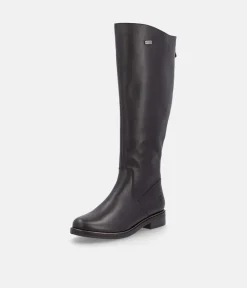 Remonte Beautiful Black Leather Long Boots