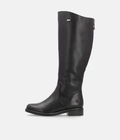 Remonte Beautiful Black Leather Long Boots