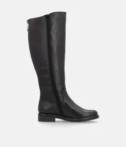 Remonte Beautiful Black Leather Long Boots