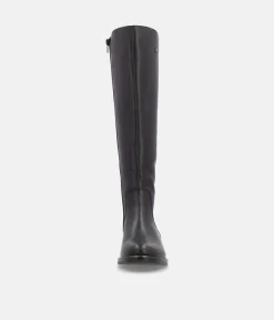 Remonte Beautiful Black Leather Long Boots