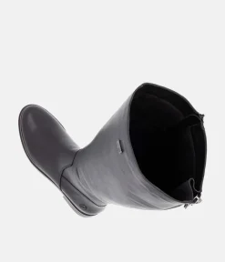 Remonte Beautiful Black Leather Long Boots