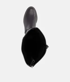 Remonte Beautiful Black Leather Long Boots