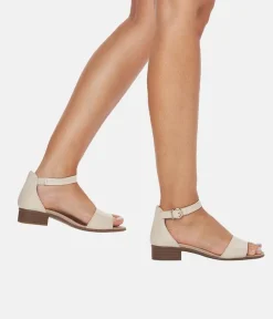 Remonte Beige Low Block Heel Sandals
