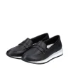 Remonte Black Sporty Slip On Shoes