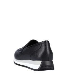 Remonte Black Sporty Slip On Shoes
