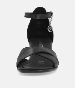 Remonte Chic Black Block Heel Sandals