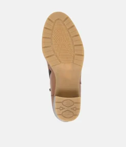 Remonte Chic Brown Block Heel Ankle Boots