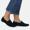 Remonte Classic Black Suede Slip On Shoes