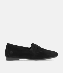 Remonte Classic Black Suede Slip On Shoes