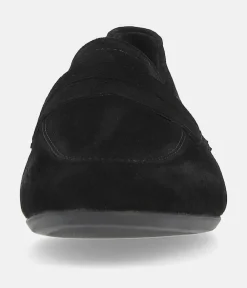 Remonte Classic Black Suede Slip On Shoes