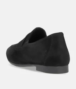 Remonte Classic Black Suede Slip On Shoes