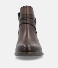 Remonte Classic Brown Leather Ankle Boots