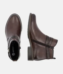 Remonte Classic Brown Leather Ankle Boots