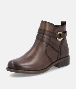 Remonte Classic Brown Leather Ankle Boots