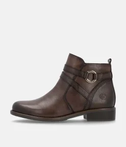 Remonte Classic Brown Leather Ankle Boots