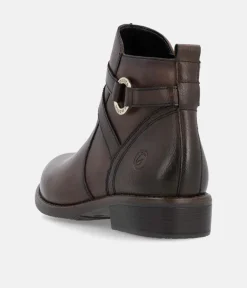 Remonte Classic Brown Leather Ankle Boots
