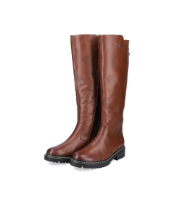 Remonte Classic Long Chestnut Leather Boots