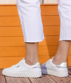 Remonte Classic White Leather Trainers