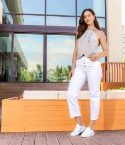 Remonte Classic White Leather Trainers