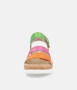 Remonte Colourful Strappy Wedge Sandals