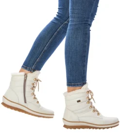 Remonte Cosy Off White Ankle Boots
