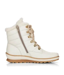 Remonte Cosy Off White Ankle Boots