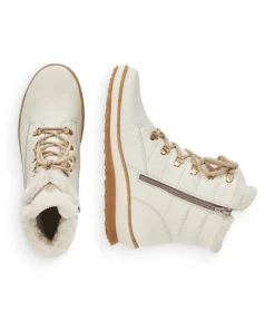 Remonte Cosy Off White Ankle Boots