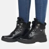 Remonte Cosy Wool Lined Black Patent Winter Boots